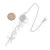Glass Round & Octagonal Beads Hanging Suncatchers HJEW-JM04617-02-3