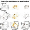 SUNNYCLUE Brass & Iron Clip-on Earring Findings KK-SC0001-92-2