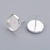 304 Stainless Steel Stud Earring Findings X-STAS-F188-01P-C-1