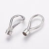 304 Stainless Steel Magnetic Clasps with Glue-in Ends STAS-L189-13P-4