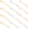 12Pcs 3 Colors Alloy Hair Forks Findings AJEW-GO0001-50-1