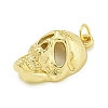 Halloween Theme Rack Plating Brass Pendants KK-Z067-14G-01-2