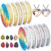 10 Rolls 10 Styles Round Copper Jewelry Wire CWIR-BBC0001-10-1