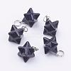 Synthetic Blue Goldstone Pendants G-E398-02E-2