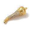 Rack Plating Brass Micro Pave Cubic Zirconia Pendant KK-A229-03E-G-2