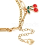 304 Stainless Figaro & Paperclip Chain Multi-strand Bracelets BJEW-JB12486-04-4