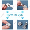 30Pcs 3 Colors 304 Stainless Steel Clip on Earring Pads STAS-SC0004-27-4