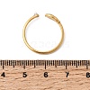 304 Stainless Steel & Natural Shell & Imitation Pearl Cuff Rings for Women RJEW-G372-01G-06-5