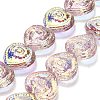 Electroplate Baking Paint Glass Beads Strands EGLA-K061-13A-AB02-1