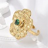 304 Stainless Steel Cuff Rings for Women RJEW-D302-03G-13-1