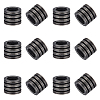 12Pcs 304 Stainless Steel European Beads STAS-UN0064-94AS-1