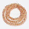 Electroplate Glass Beads Strands EGLA-A034-T3mm-J14-2