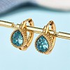 304 Stainless Steel Hoop Earrings EJEW-P309-04G-3