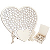Heart Wedding Guest Book AJEW-WH0609-680-1