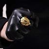 Fashion 316L Surgical Stainless Steel Lion Rings for Men RJEW-BB03952-12-4