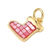 Brass Enamel Pendants KK-H534-07G-01-2