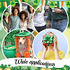   16Pcs 2 Style St.Patrick's Day Alloy Enamel Charms Keychains KEYC-PH0001-70-7