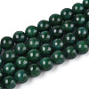 Dyed Natural Mashan Jade Round Beads Strands G-T139-6mm-67F-1