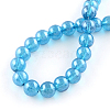 Transparent Spray Painted Glass Bead Strands DGLA-R050-4mm-11-2