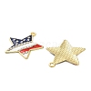 Independence Day Alloy Enamel Pendants ENAM-G229-04G-02-2