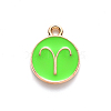 Alloy Enamel Pendants X-ENAM-S124-01B-06A-2