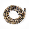 Natural Sesame Jasper/Kiwi Jasper Beads Strands G-T140-84-2