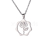 Non-Tarnish 304 Stainless Steel Pendant Necklaces PW-WG57218-10-1