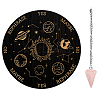 AHADEMAKER 1Pc Cone/Spike/Pendulum Natural Rose Quartz Stone Pendants DIY-GA0004-36G-1