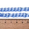Transparent Glass Beads Strands GLAA-Q118-01A-B03-4