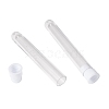 Clear Tube Plastic Bead Containers with Lid X-C065Y-3