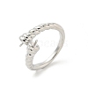 Brass Cup Peg Open Cuff Ring Settings KK-G518-10P-05-1
