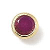 Flat Round Brass Micro Pave Cubic Zirconia Cabochons KK-P345-13G-A05-1