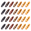 84Pcs 7 Colors Natural Wood Buttons BUTT-GF0003-90C-1
