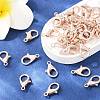 Zinc Alloy Lobster Claw Clasps E105-RG-6