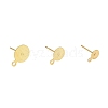 150Pcs 3 Size Brass Stud Earring Findings KK-ZZ0001-13G-2