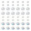 120Pcs 4 Styles Electroplate Glass Beads EGLA-TADJ0001-13A-1