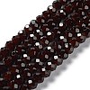 Baking Paint Imitation Jade Glass Bead Strands DGLA-A034-J6MM-A11-1