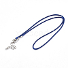 Waxed Cord Necklace Making NCOR-T001-26-2