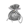 Velvet Jewelry Bags with Drawstring & Plastic Imitation Pearl TP-CJC0001-03F-1