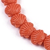 Synthetic Coral Dyed Carved Beads Strands X-CORA-K009-05A-02-3