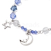2Pcs 2 Styles Glass Beaded Bracelets BJEW-JB11610-3