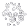 40Pcs 4 Sizes Iron Wire Pendants IFIN-CJ0001-40S-1