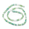 Gradient Color Electroplate Glass Bead Strands X1-GLAA-E042-05B-2