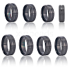 14Pcs 7 Styles Stainless Steel Grooved Finger Ring Settings STAS-SC0010-65EB-7
