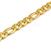 Fashionable 304 Stainless Steel Figaro Chain Necklaces for Men STAS-A028-N018G-2
