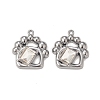 Rack Plating Alloy Glass Pendants PALLOY-P291-15B-01-2