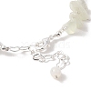 Natural Pearl & Natural Xiuyan Jade Chip Beaded Bracelets BJEW-C068-05S-4