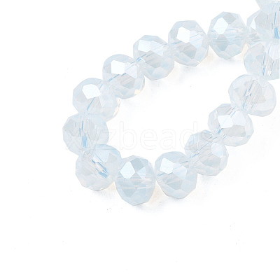 Electroplate Glass Beads Strands EGLA-A034-J6mm-A12-1