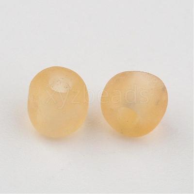 6/0 Frosted Round Glass Seed Beads X-SEED-A008-4mm-M2-1