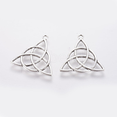 Tibetan Style Alloy Pendants X-TIBEP-19367-AS-NR-1